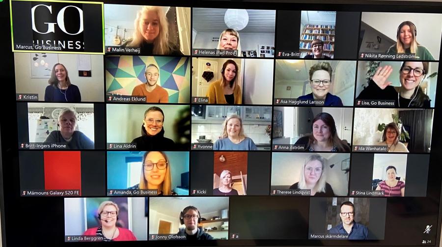 Go Business Hangout hjälper entreprenörer i Norra Sverige att utveckla sina företag. Programmet genomförs helt digitalt.