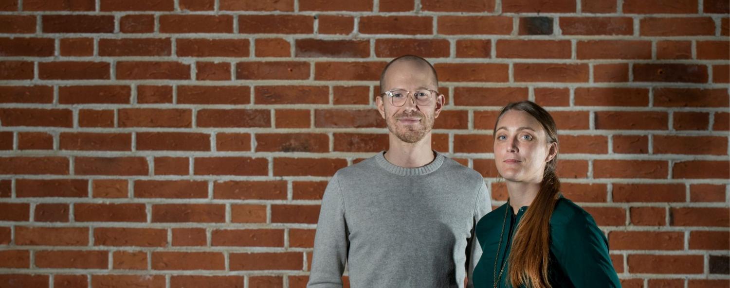 Johan och Matilda som driver företaget Tivla produktion
